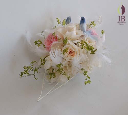 幸福の青い鳥 プリザードフラワー