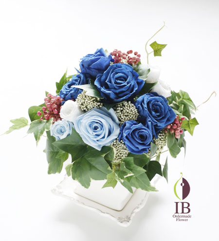 プリザードフラワー　おめでとう　誕生日