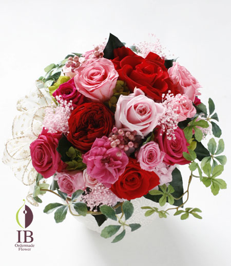 プリザードフラワー おめでとう 誕生日