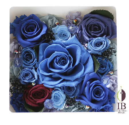 プリザーブド　フレーム装飾　ホワイトデー