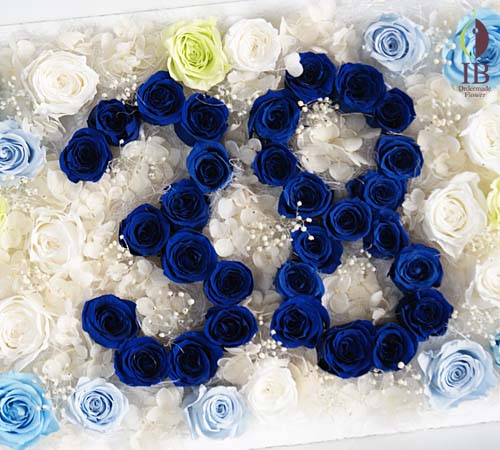 退職祝いプリザーブド プリザードフラワー