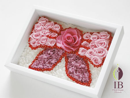 プリザーブドフラワー グリーンのアレンジ