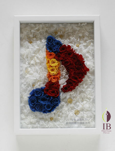 プリザードフラワー 音符マーク