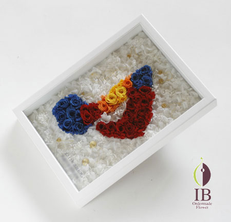 プリザーブドフラワー バラ グランブルー