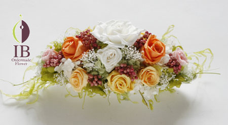 プリザーブドフラワー クリニックの受付花