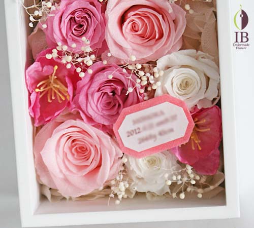 写真たて プリザードフラワー