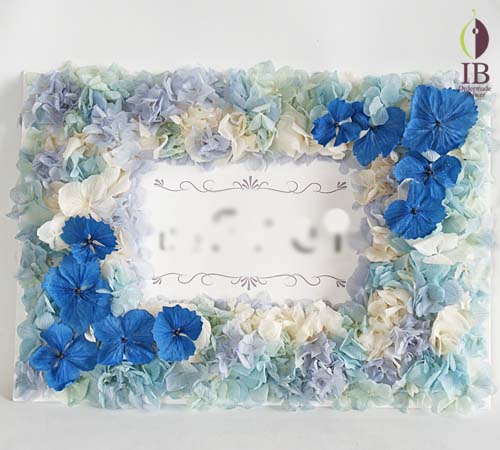 ロゴ入りフレーム プリザードフラワー