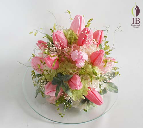 ガラスドーム プリザードフラワー