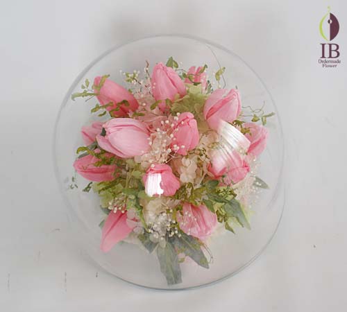 ドームのお花 プリザードフラワー