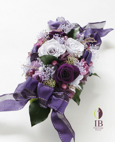 プリザーブドフラワー バラ バイオレット