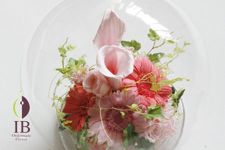 プリザードフラワー カラー ピンク