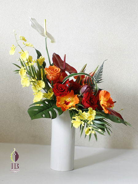 プリザードフラワー　開院お祝い　