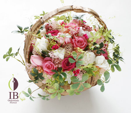 プリザード　チューリップ ピンク