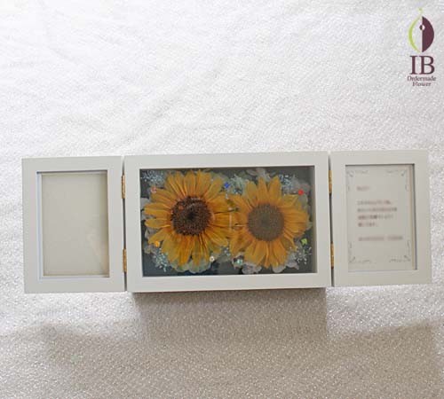 新郎から新婦へサプライズプリザーブド プリザードフラワー オーダーメイド