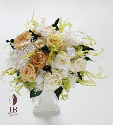 プリザーブドフラワー バラ パールホワイト