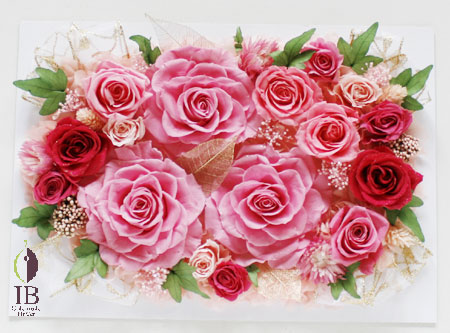 プリザーブドフラワー 開店のお祝い