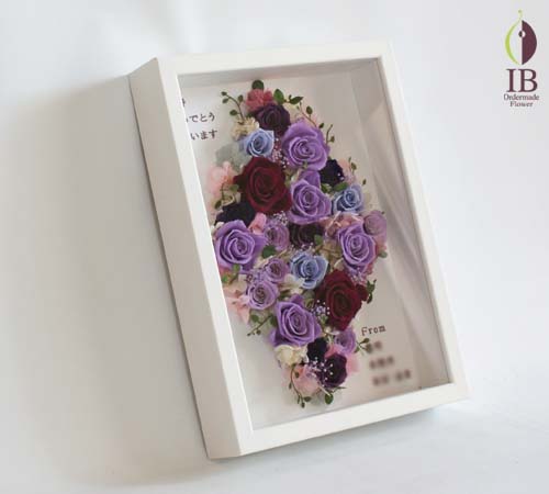 パープル 喜寿プリザーブド