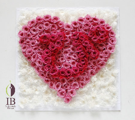 プリザーブフラワー　オーダー　花文字