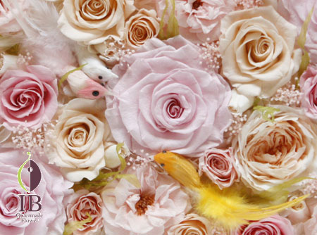 プリザードフラワー 女の子お誕生お祝い