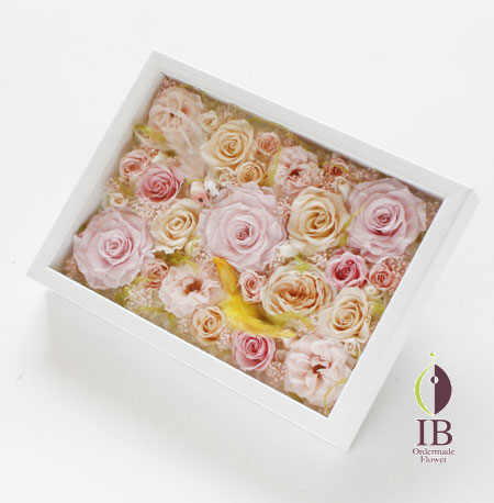 プリザーブフラワー バラ シャーベットピンク