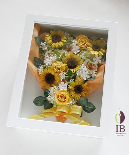 プリザーブフラワー バラ ゴールデンイエロー