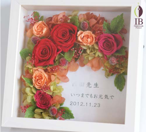 フレーム装飾
バラプリザーブド