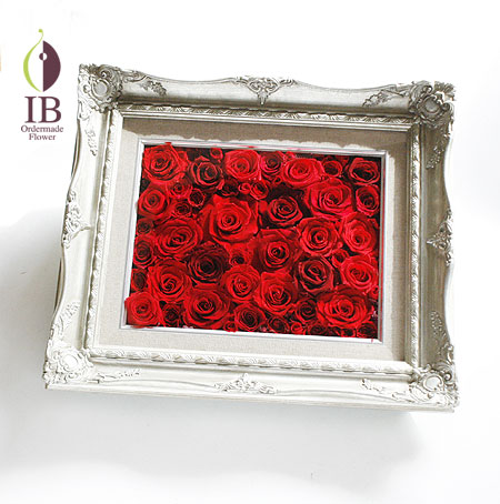 プリザードフラワー バラ レッド