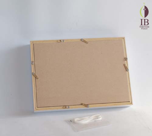 フレーム裏側 プリザードフラワー