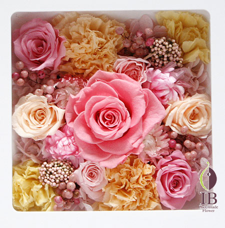 プリザ バラ キャンディピンク