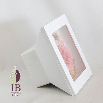 プリザーブド バラのウッドボックス装飾 オーダーメイド