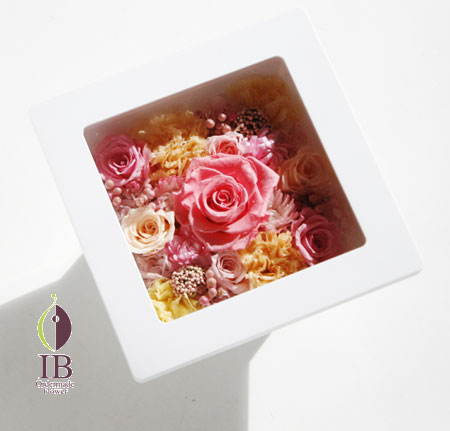 プリザーブド オープンお祝い フレーム装飾 オーダーメイド