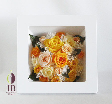 プリザーブドフラワ- 退職記念品