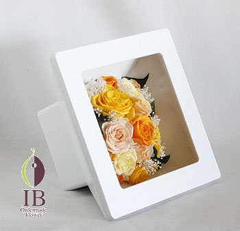 プリザーブド 送別 フレーム装飾 オーダーメイド