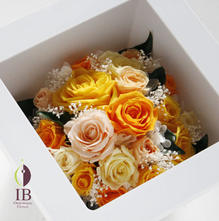 プリザーブド ラウンド型装飾 オーダーメイド