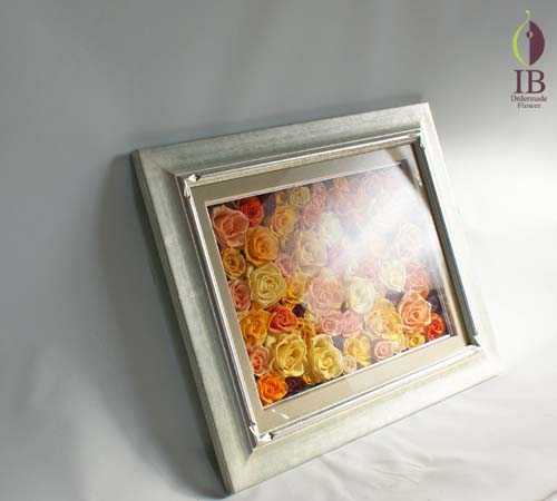 フレームのお花プリザーブド プリザードフラワー オーダーメイド
