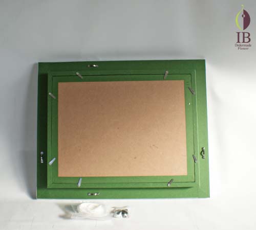 フレーム裏側 プリザードフラワー