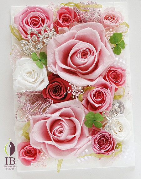 プリザ バラ ベイビーピンク