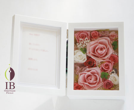 プリザーブド バラのフォトフレーム オーダーメイド