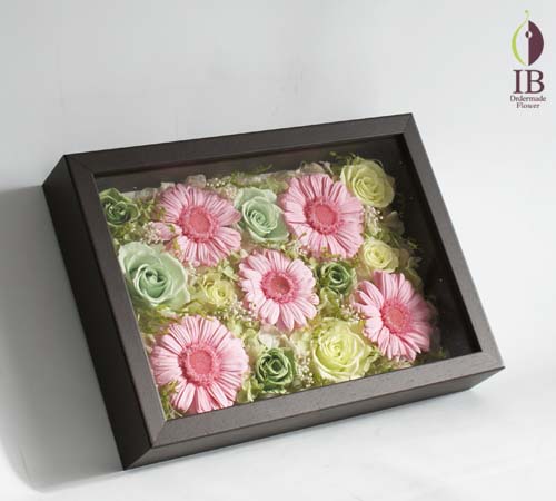 
ピンクガーベラプリザーブド