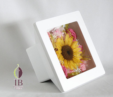 プリザーブド バラのウッドボックス装飾 オーダーメイド