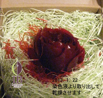 プリザードフラワー加工 乾燥