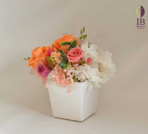 御両親贈呈用プリザーブド プリザードフラワー オーダーメイド