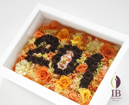 プリザードフラワー サロンオープン ロゴフレーム