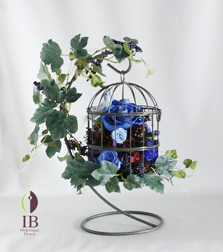 プリザーブド 鳥かご装飾