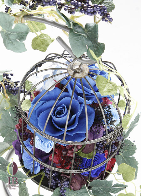 プリザーブド 青い小鳥のピック