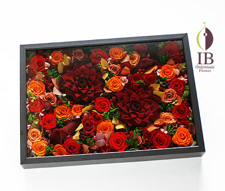 プリザーブドフラワー ダリア と カラー 秋