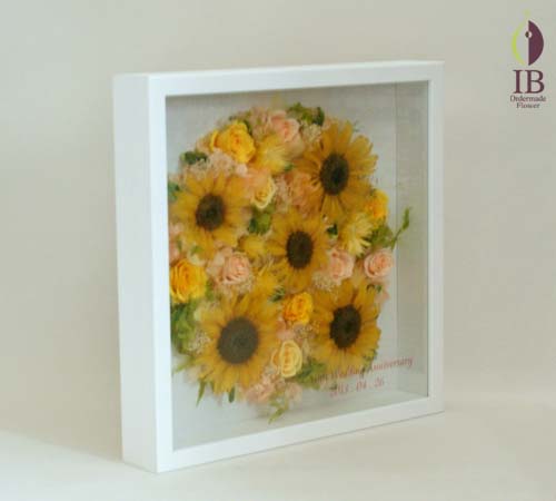 結婚10周年記念のお花 プリザードフラワー