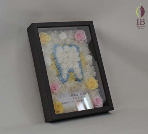 歯のモチーフフレーム バラプリザーブド