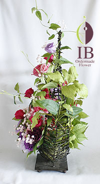 プリザーブドフラワー　母の日　和風アレンジ