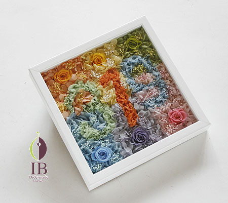 プリザーブドフラワー バラ フルーティーオレンジ